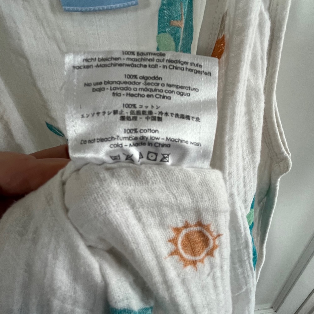 XL cotton sleepsack, for toddler boy or girl - Picture 5 of 5